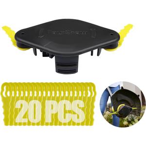 QuickloadBladed Trimmer Head Compatible with Ryobi String Trimmer 18V 24V Hybrid,AC052N1 Weed Eater Bladed Head ACFHRL2 with 20Pcs Spare Blades