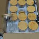 PRETYZOOM Airtight Glass Spice Containers with Silicone Lids Storage Jars for Meal Prep Glass Food Storage with Bamboo Covers