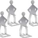 4PCS Funny Hot Dog Holder, Funny Standing Man Hot Dog Grill Rack, Portable Hot Dog Roaster, BBQ Grill Accessories, Funny Birthday Gifts for Men