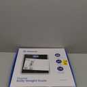 Etekcity Bathroom Scale for Body Weight, Highly Accurate Digital Electronic Weighing Machine for People, LCD Display, Large Size, 6mm Tempered Glass for Safe Home Use, Batteries Included, 400 lbs (11.8 x 11.8 Inch, Black)