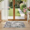 TARANCH Abstract 12x14 Area Rug: Machine Washable Non Slip Ultra Thin Low-Pile Carpet, Soft Stain Resistant for Living Room Bedroom Office, Kid Pet Friendly, Robot Vacuum Compatible - Grey