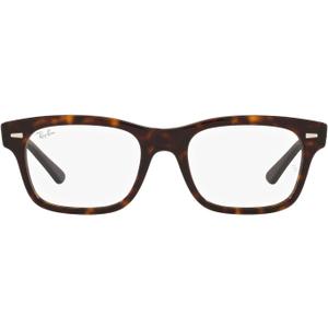 Ray-Ban Women's Rx5383 Mr. Burbank Rectangular Prescription Eyewear Frames (Havana/Demo Lens)