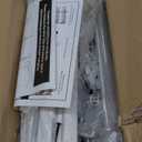 Over The Door Pantry Organizer, Pantry Organization and Storage, 6-Tier Deep Baskets Hanging Heavy-Duty Metal, Wall Spice Rack Seasoning Shelves for Home & Kitchen, Laundry Room Bathroom, White