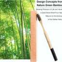 Bamboo Toothbrushes Hard Bristles for Adults 20 Pack, Wooden Toothbrush Family Set Natural Organic Tooth Brush (Black White 20p)