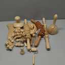 16-in-1 Wood Therapy Massage Tools Set Maderoterapia Kit Therapy Tools for Body Sculpting Muscle Pain Relief Lymphatic Drainage Women Face Wood Roller Fascia Massage