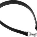 uxcell 25.59 Inch PU Leather Short Bag Strap with Clasp, Purse Handles Handbags Replacement Straps for Clutch Bag Crossbody Underarm Bags, Black, Silver Buckle