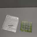 UOOU Quilting Ruler (4.5"X4.5"), Square Quilting Rulers Fabric Cutting Ruler Acrylic Quilters Rulers Clear Mark for Easy Precision Cutting and Crafts Quilting and Sewing 1 Pack (Green-Small)