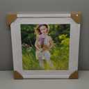 18x18 White Picture Frame Mat for 14x14 Photo Wall Mounting Poster Frame-1pcs