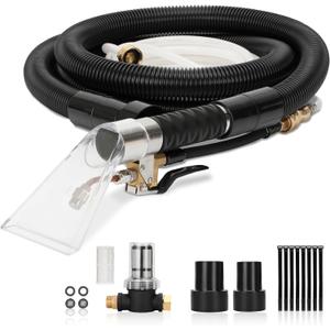 Better Extractor Hose Kit for Shop Vac, Universal Shop Vac Extractor Kit with 25FT Waterline, 11FT Vacuum Hose& Adapter, Converts Vacuum to Upholstery Extractor for Auto Detailing & Home Cleaning