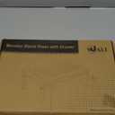 WALI Computer Monitor Stand with Storage, Desk Monitor Riser 3 Height Adjustable, Laptop Riser with Airflow Vents, Desk Organizer for Computer, Laptop, Printer, Notebook (STT003D-B), 1 Pack, Black