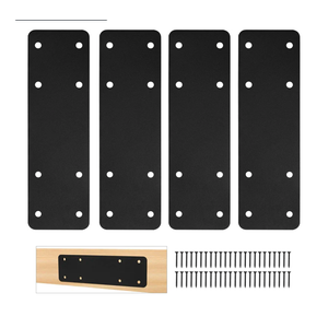 4 Pack 10"x3" Straight Steel Plate,Heavy Duty Flat Mending Plate,Post to Beam Connectors Repair Bracket,I Shape Strap,Pergola Brackets for Wood 4x4 6X6 Lumber