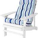 Enipate Weather Resistant Adirondack Chair Cushions High Back Rocking Chair Cushion Indoor Outdoor Patio Tufted Thicken Lounge Cushion Seat Pad