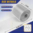 Gutter Guard 5 inch x 26 ft Leaf Filter Gutter Covers Leaf Guards for Gutters with 10 Fixed Cable Ties and Anti Scratch Gloves Rain Gutter Leaf Guard5 in x 26 ft