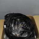 Lakumu Outdoor String Lights 96FT(482), Commercial Grade Heavy Duty Patio Lights with Dimmable S14 Shatterproof LED Bulbs, Linkable Waterproof Bistro Lights for Outside Deck Backyard Cafe Market (Black-2700K)