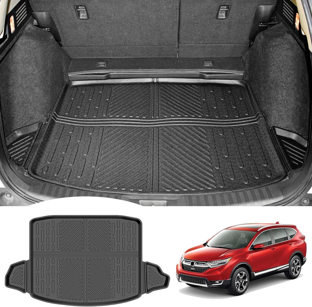 Rear Cargo Mat for 2017-2022 Honda CRV Fuel Model Cargo Liner All Weather TPE Anti-Slip Trunk Mat for 2017 2018 2019 2020 2021 2022 Honda CR-V Accessories (Fit 17-22 Fuel Model Only) 