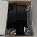 UNIQOOO Black Wedding Double Sided Table Numbers with Stands 1-15 set, 5x7'' Acrylic Signs with Holders and Printed Calligraphy, Seat Display Wedding Decor Perfect for Centerpiece, Reception