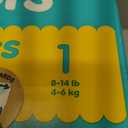 Pampers Swaddlers Diapers, Size 1 (8-14 lbs), 96 Count, Absorbent, Keeps Baby Dry and Comfortable, Skin Safe Disposable Baby Diaper