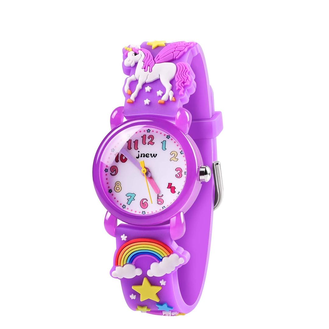 Girls Watch - 3D Cartoon Waterproof Toddler Watch, Gifts for Girls Age 2-8 Toys for 3 4 5 6 7 Year Old Girls - Kids Gifts