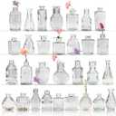 30 Pcs Bud Vase Set, Vases for Centerpieces, Cute Glass Bud Vases in Bulk, Small Vases for Flowers, Mini Vase Set for Wedding Decorations, Home Table Flower Dcor (Clear)