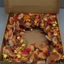 J'FLORU Fall Wreath 22 Inch Fall Wreaths for Front Door Artificial Autumn Wreath with Eucalyptus Leaves Orange Daisies for Harvest Thanksgiving Wall Porch Farmhouse