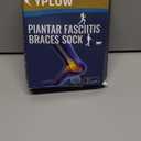 YPLUW Plantar Fasciitis Night Splint for Women & Men - Soft & Comfortable Sleep - Adjustable Foot Splint for Achilles Tendonitis Brace, Drop Foot & Heel Pain Support with Massage Ball, Small