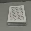 Egofine 5x7 Picture Frames Set of 4, Made of Solid Wood Covered by Plexiglass 3.5x5 and 4x6 with Mat or 5x7 without Mat, for Table Top Display and Wall Mounting Photo Frame White