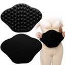 2 Pcs Napped Lymphpads Lipo Foam Compression Board Abdominal Board Liposuction Post Surgery Lymphatic Napped Ab Compression Lipo Foams (Black)
