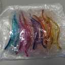 French Flat Hair Clips for Women - 6Pcs Flat Hair Claws for Thin Thick Hair Strong Hold No Slip Grip Hair Claw Clips for Women Girls (Sequins (L:4.6 IN, W:1.97IN))