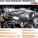 MYOYAY Engine Exhaust Manifold Kit Fit for Chevrolet Captiva Sport 2012 L4 2.4L Equinox GMC Terrain 2010-2012 L4 2.4L, 674-940 Exhaust Manifold Kit with Gasket Bolts Nuts