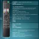 Replacement for Sony-TV-Voice-Remote-Control, Compatible with Sony Bravia XR/XBR/KD Series 4K/8K LED OLED Google/Android Smart TVs