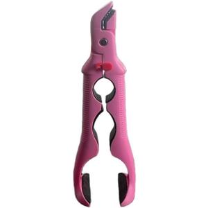 3-in-1 Multi-Purpose Anti-Scalding Hot Bowl Dish Plate Gripper Clips Tongs Clamp Holder, Non-Slip Anti-Scald Ironing Dish Clamp for Microwave Cooking Oven (Pink)
