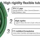 16ft Long 20mm Diameter Flexible Pipe PVC Tubing - Bendable Pipe Stem for Artificial Flowers Stem, Balloon Arches, Floral Wedding Decor, DIY Crafts, Cosplay Props (Green (16ft+1PCS Tubing Scissor))