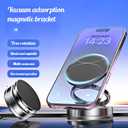 360 Rotating Car Phone Holder - Strong Suction Cup and Super Strong Magnetic Suction for Dashboard/Windshield/Air Vent - Universal Tool-Free Phone Holder for 7-inch Phones