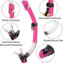 Snorkeling Gear for Adults with Fins Scuba Diving Gear Adult Professional Travel Snorkel Sets with Flippers,Anti-Fog Anti-Leak Diving Mask