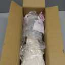 Acrylic Pendant Wedding Vases for Tables, Silver Metal Trumpet Centerpieces, Elegant Tulip Flower Stands, Decorative Silver Flower Arrangement Vases for Event Party Wedding Home Decor (Silver-2pcs)