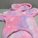 Fuzzy Dog Hoodie Sweater for Large Dogs Warm Winter Dog Clothes with Double-Sided Plush Fleece Soft Stretchy Pet Coats Hooded Sweatshirt for Medium Large Dogs (XXL (Back: 30.71",Chest:37", Neck: 27.56"), Rose+Pink+Purple)