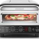CHEFMAN Indoor Pizza Oven - Makes 12 Inch Pizzas in Minutes, Heats up to 800F - Countertop Electric Pizza Maker with 5 Touchscreen Presets, Pizza Stone and Peel Included - Stainless Steel