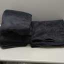 Bath Towels Set of 4 Extra Large 35 x 70 Inches,Luxury Thick High Absorbent and Quick Dry Bath Sheet, Ultra Soft Microfiber, Bathroom, Beach, Yoga, Sport, SPA, Fitness (Black)