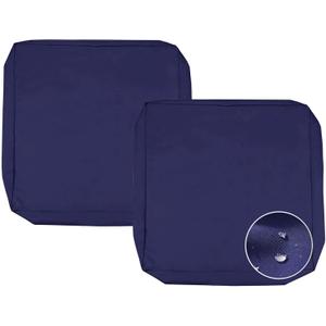 Sqodok Outdoor Cushion Covers 25x27, Waterproof Outdoor Seat Cushion Slip Cover Patio Furniture Chair Cushion Cover Replacement Pillow Slip Seat Cushion Cover 2 Pack, Blue