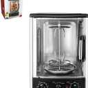 Alpine Cuisine Multi-Function Electric Roaster Oven for Turkey, Shawarma, Baking & Slow Cooking  Includes Bake Rack & Kebab Skewer Set, Precise Temperature Control