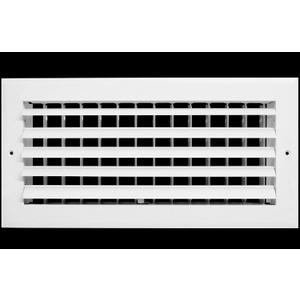 HVAC Premium 14"w X 8"h 1-Way Air Vent Adjustable Aluminum Curved Blades Integral Multi-Shutter Damper HVAC Diffuser [Outer Dimensions: 15.75"W X 9.75"H]