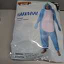 Spooktacular Creations Halloween Dalmatian Dragon Triceratop Unisex Costume, Adult Animal Costume Halloween Costume Party (Blue, S)