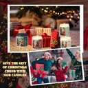 4 Pack Christmas Candle Gifts Set for Women Funny Vintage Xmas Holiday Natural Soy Wax Scented Candles Apple Harvest, Sea Salt, Cinnamon Vanilla and Orchid, White Sage and Lavender