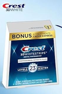 Crest 3D Whitestrips Age Renewal – Teeth Whitening Kit, 24 Treatments (20 + 4 Bonus), Each with 1 Upper/1Lower, 48 Strips – Crest 3DWhite Teeth Whitening Strips