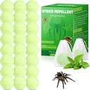 Peppermint Oil Spider Repellent - 24 Pack Spider Repellent Balls for House Garage to Get Rid of Spiders Outdoor Indoor, Deterrent for Roaches, Ants, Bugs, Spider, Keep Pest Out Safe for Humans & Pets