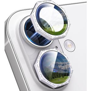 for iPhone 17 Camera Lens Protector Bling Nut, Silver