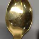 13-Inch Gold Serving Spoons Set, TEHAHA Large Serving Spoons For Buffet,Catering,Stainless Steel Long Handle Service Spoon,Dishwasher safe (6, Golden)