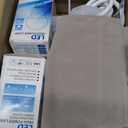 Yostyle Table Lamp Bedside Lamp with 4 USB Ports and AC Power Outlets, Alarm Clock Base w/ 5Ft Extension Cord, Square Oatmeal Fabric Lampshade Modern Accent Nightstand Lamps for Bedrooms Living Room