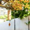 Wind Chimes for Outside Natural Bamboo Windchimes Unique Rain Chime Sound Healing Instruments Gifts for Mom Indoor Outdoor Zen Decorations for Patio Porch Garden and Backyard (Fm-Chord)