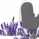 Lavender Flowers Oven Mitts and Pot Holders Sets Purple Blooming Flower Silicone Heat Resistant Kitchen Oven Gloves Pot Holder for Cooking